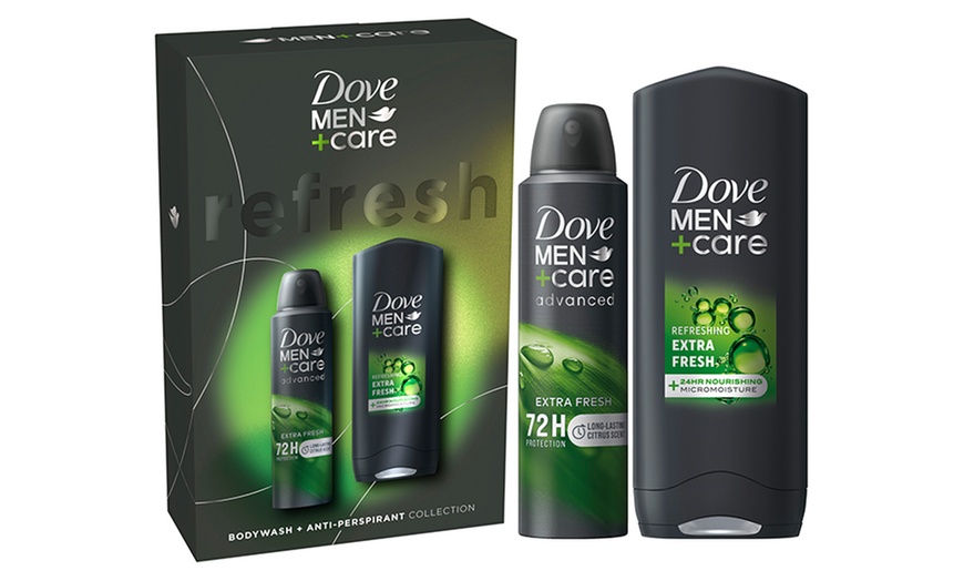 Image 2: Dove Men+Care Refresh Bodywash and Antiperspirant Duo Collection Set 