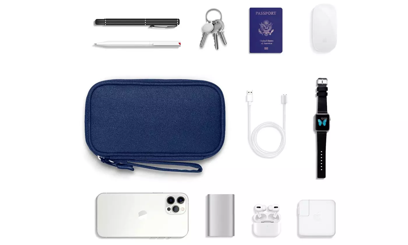 Travel Cable Organizer Bag Pouch Electronic Accessories Carry Case Portable