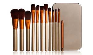 Brush Set in Metal Storage Case