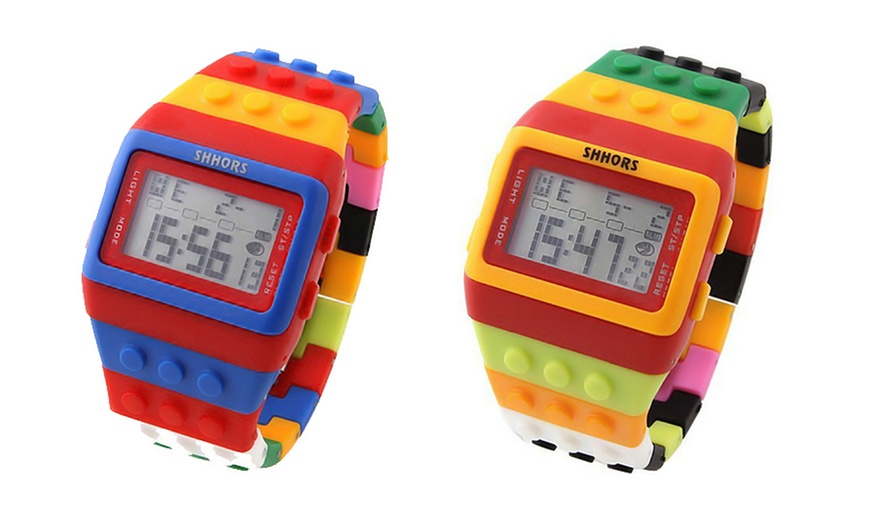 Image 3: Two Colourful Brick Watches