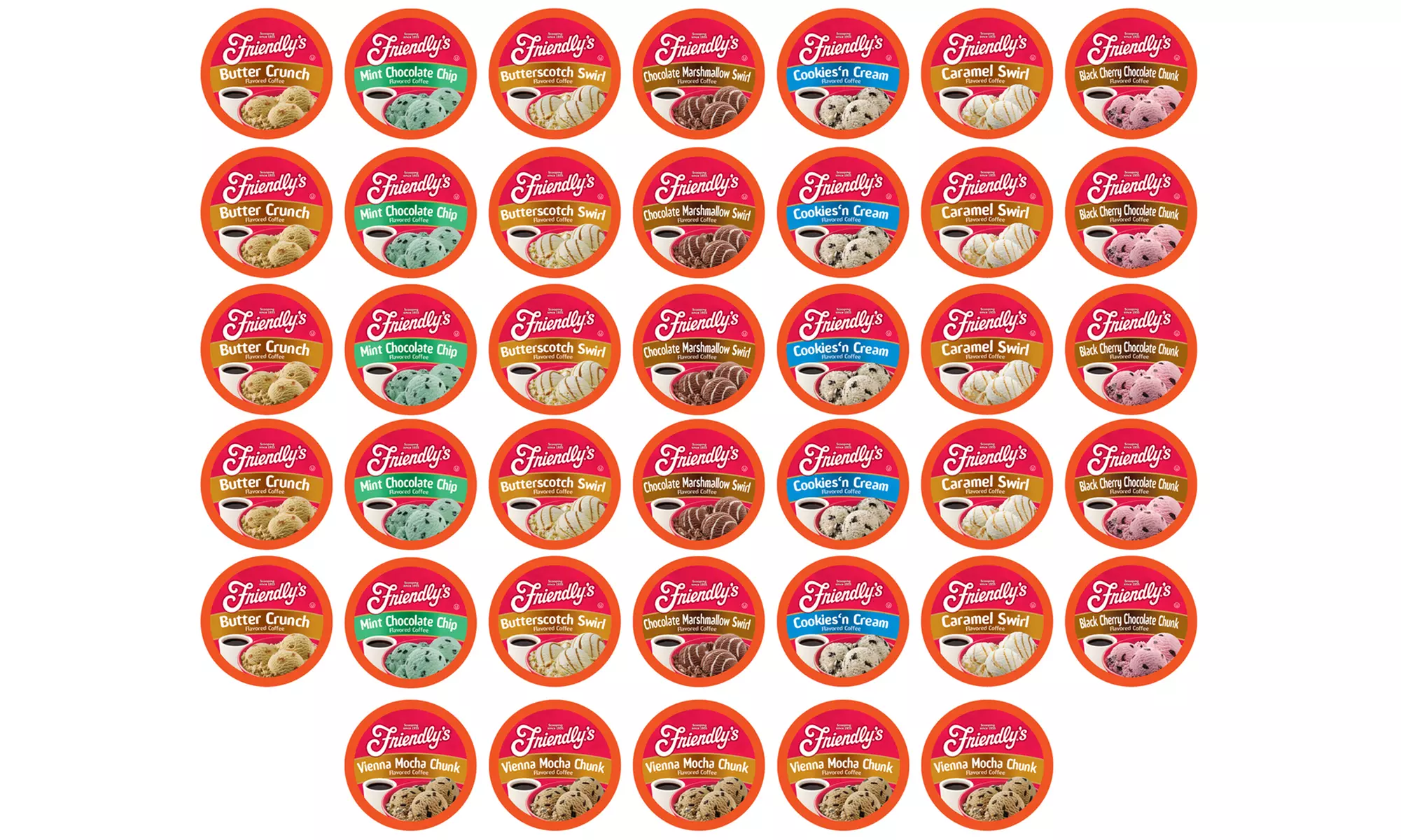 Friendly's Single-Serve Coffee Pods Variety Pack (40-Count) - Primary Image