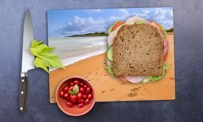 Personalisiertes Schneidebrett oder Wanduhr mit eigenem Foto von Lieblingsfoto (67% sparen*) - Second Medium