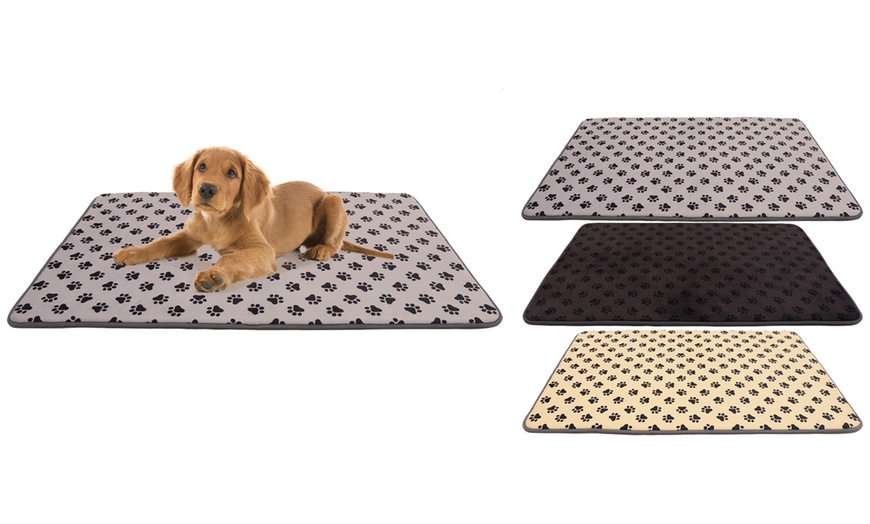 Image 1: Memory Foam Pet Mat
