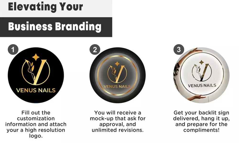 Logo d'entreprise en néon personnalisé