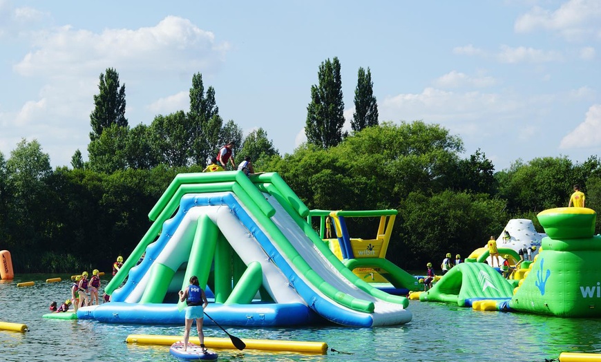 Image 2: Aqua Park Entry with Wetsuit Hire