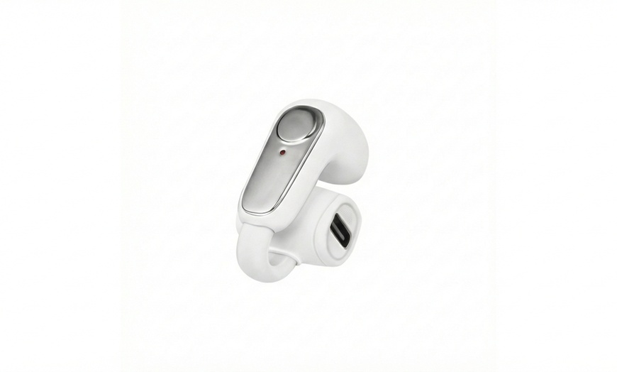 Image 3: Clip-on Noise-Canceling Wireless Bluetooth Earbuds