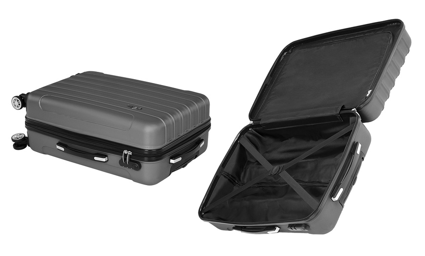 Image 26: 3-Piece Hard Shell Suitcase Set