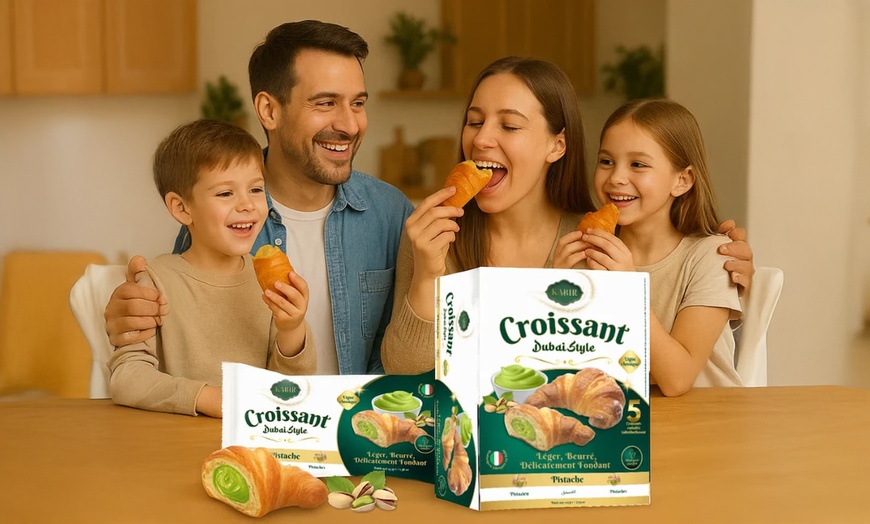 Image 8: Paquete de 5 croissants estilo Dubai con sabor a elegir de Kabir-BNL