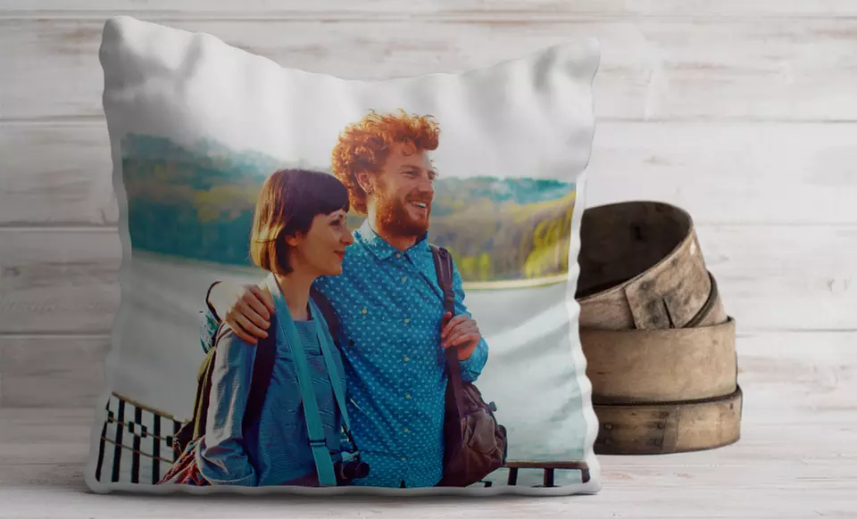 One, Two, Three, or Four Custom Photo Cushion Covers with Optional Filling from CanvasOnSale.com (Up to 88% Off) - Primary Image