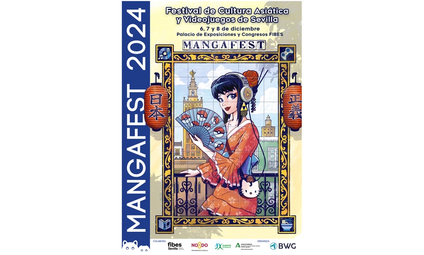 Image 1: Mangafest Sevilla 2024: 1 o 3 entradas para el domingo 8 de diciembre