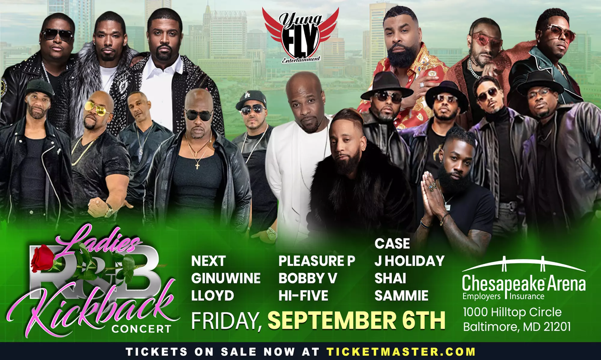 Ladies R&B Kickback W/ NEXT, GINUWINE, LLOYD, PLEASURE P, BOBBY V, Hi-Five, H-TOWN, CASE & More on September 6 at 8 p.m. - Primary Image