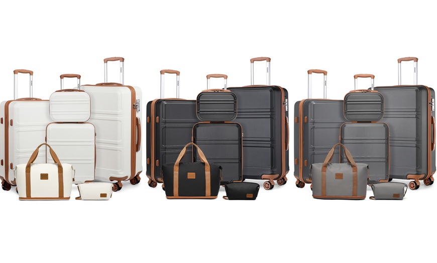 Image 2: Six Piece Travel Luggage Set 
