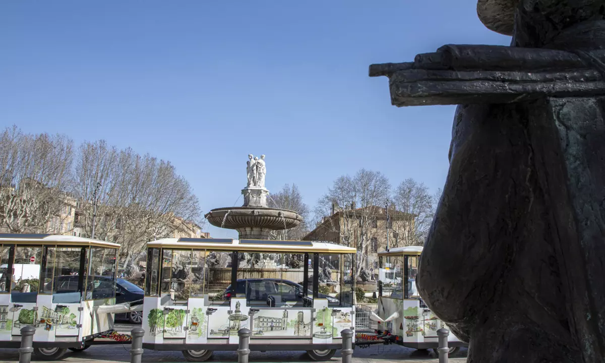 Le tour d'Aix-en-Provence en petit train électrique