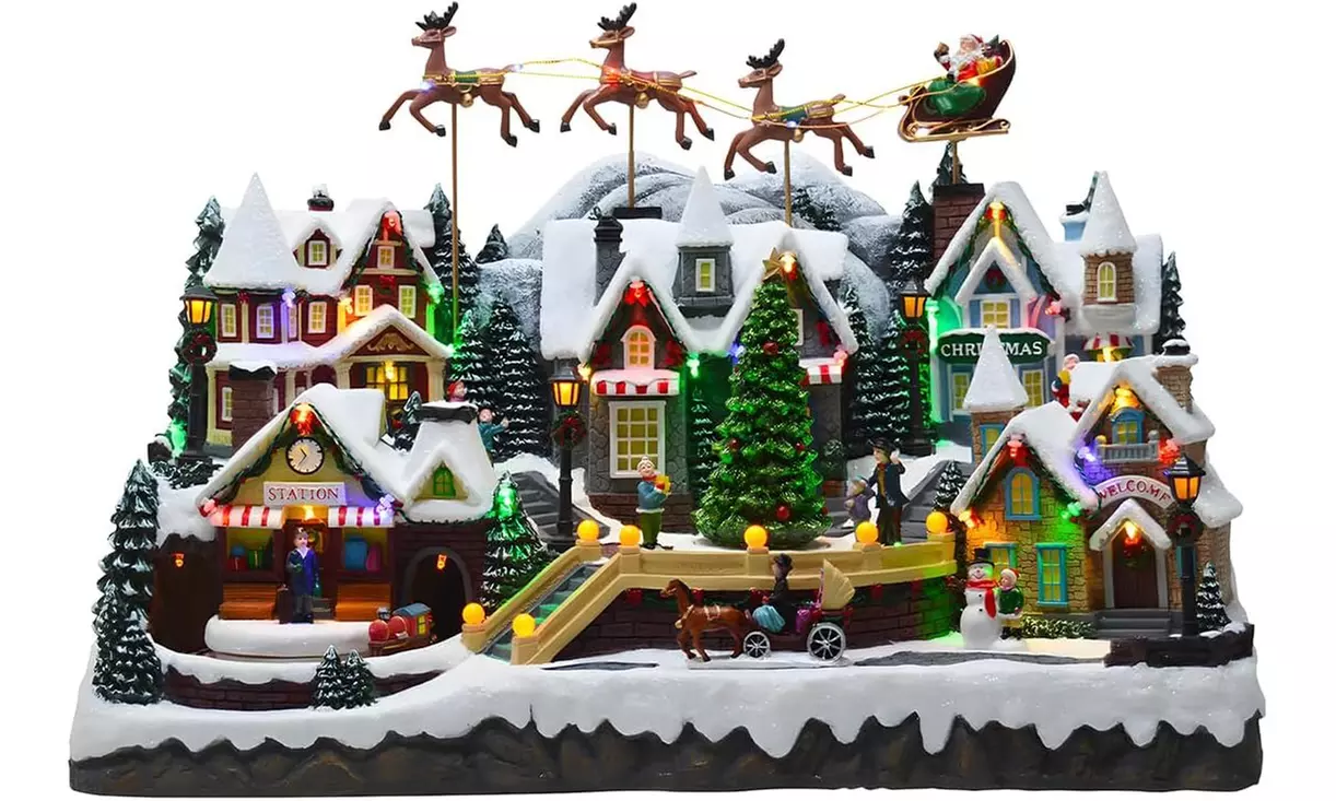 Figuras de decoración navideñas luminosas y animadas de Avilia