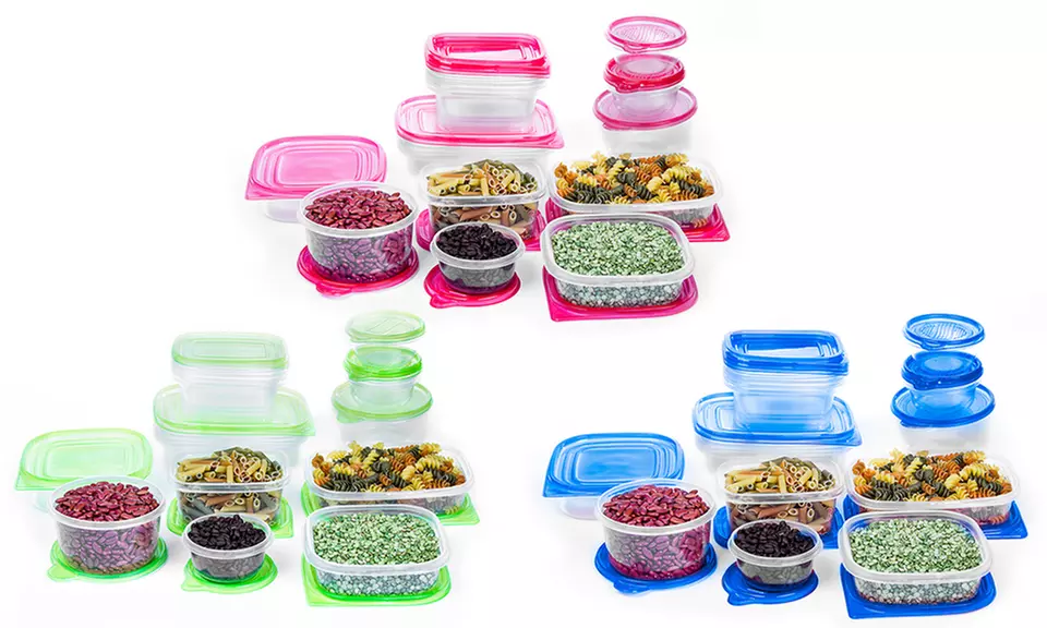 Nesting Plastic Storage Container Set (34-Piece) - Primary Image