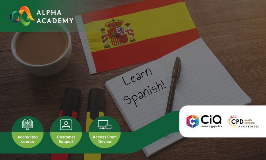 Image 1: Spanish for Beginners Course at Alpha Academy