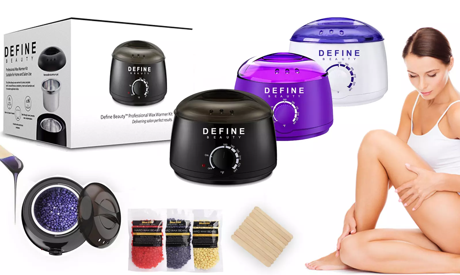 BRK Trading Define Beauty Wax Heater Set (14-Piece) - Primary Image