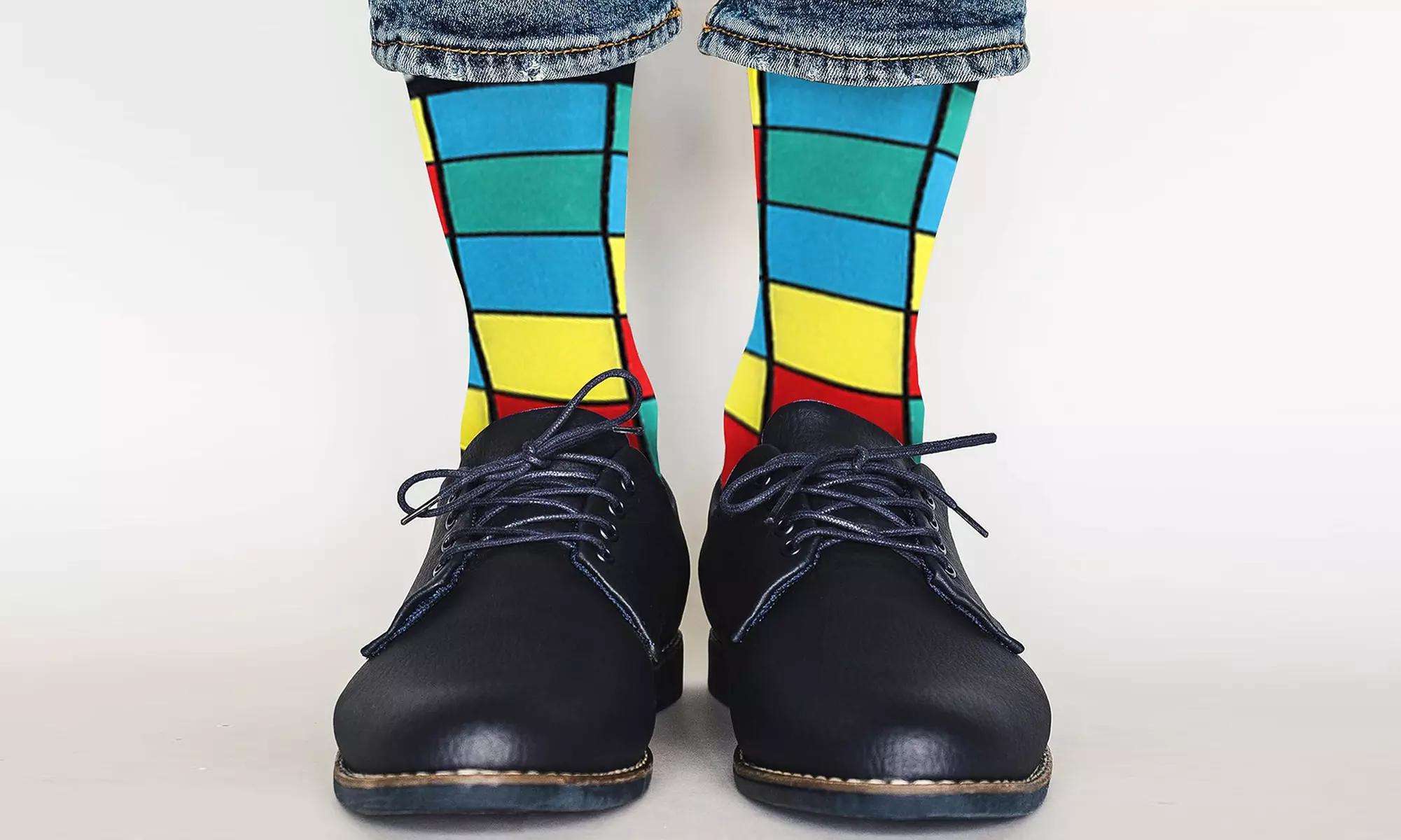 1, 4 of 8 paar sokken met geopatroon