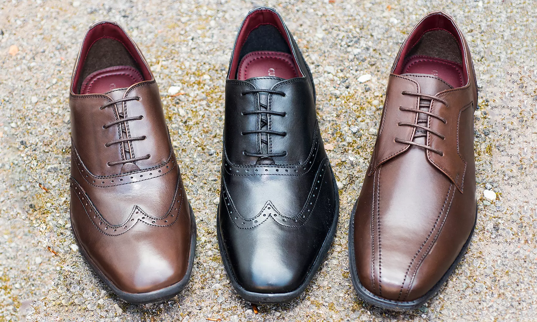 Redfoot Lederschuhe Oxford oder Gibson für Herren in Braun oder Schwarz - Primary Image