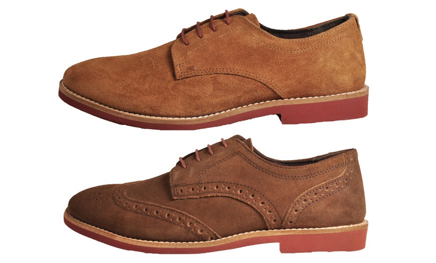 Image 1: Red Tape Suede Leather Brogues