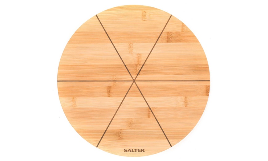 Image 3: Salter Bamboo Pizza Board