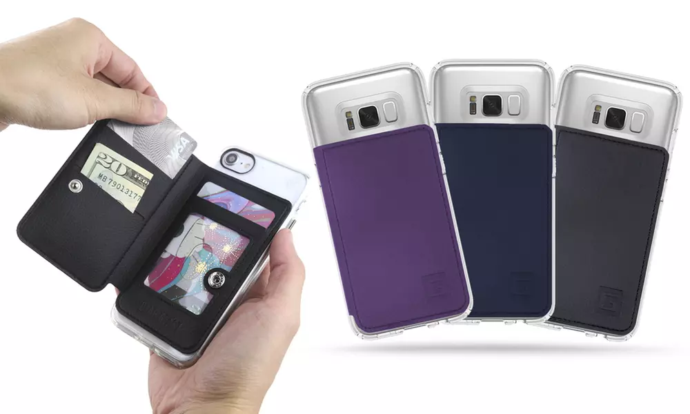 Gear Beast Universal Cell Phone Flip Folio Stick-On Slim Wallet - Primary Image