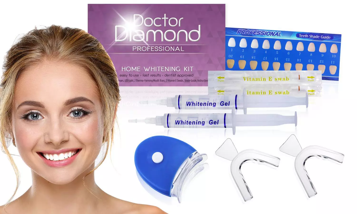Dr. Diamond Professional At-Home Teeth-Whitening Kit - Primary Image