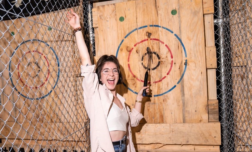 Image 8: Fun Awaits: 1-Hour Axe Throwing for Upto 10 Players at MANIAX Canberra