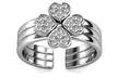 Bague ajustable Trie Clover - Image 2