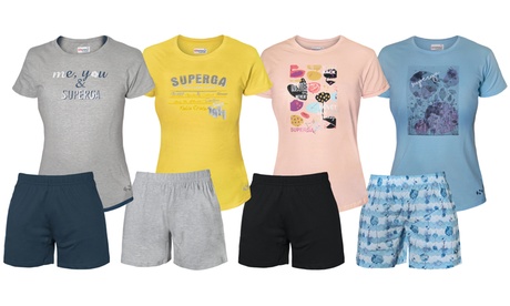 Pigiama da donna Superga in cotone disponibile in vari colori