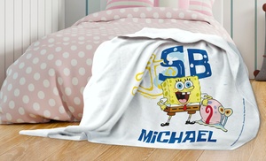 Personalised Mink-Touch SpongeBob Blanket from Printerpix