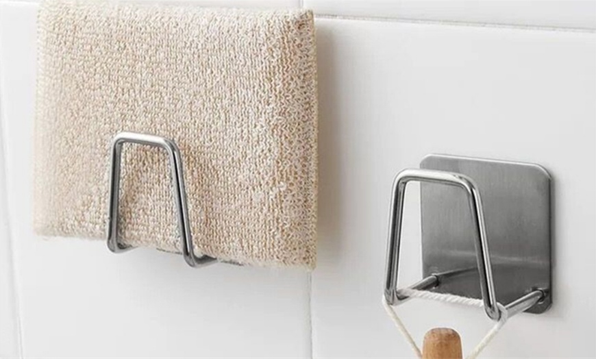 Image 6: Kitchen Stainless Steel Sink Sponges Holder