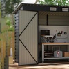 Image 1: Galvanized Steel Outdoor Storage Shed