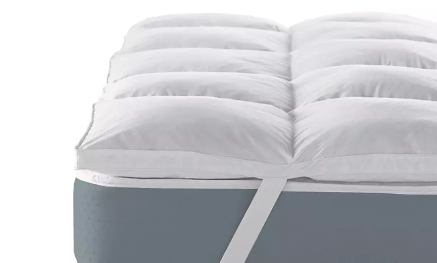 Image 3: Sampur gevederd topmatras 7 cm