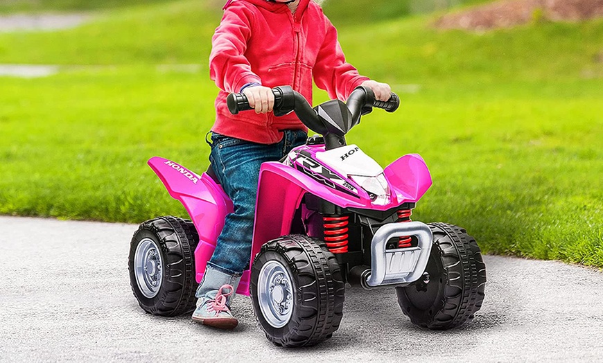 Image 1: HomCom Aiayplay Honda Licensed Kids' Quad Bike