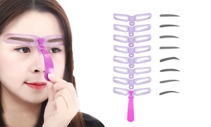 8-Piece Eyebrow Stencil Tool Set