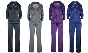 Women's Soft Velour Track Suit