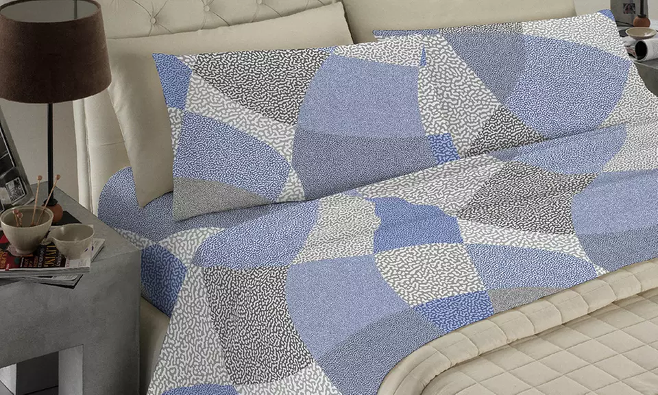 Completo Lenzuola No Stiro, Microfibra effetto Seta, Made in Italy