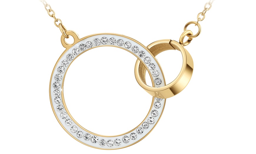 Image 16: Collar con colgante de enlace o corazón de SC Crystal