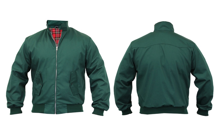 Image 6: Men's Tartan Lined Retro Bomber Jacket