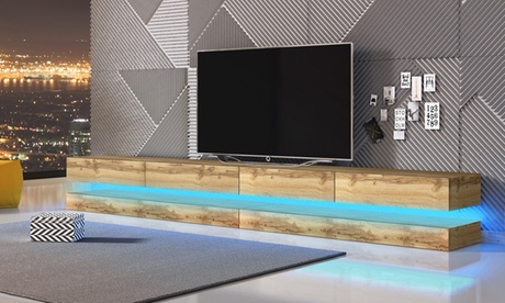 Mobile porta tv con o senza luci LED disponibile in 2 modelli e 4 colori