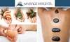 $99 for a Hot-Stone Massage Package, Including Massage, Hot-Stone Therapy, Foot scrub, and Cold-Stone Face Massage at Massage Heights ($220 Value)