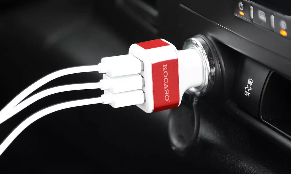 Kocaso High-Speed USB Car Charger for Tablets and Smartphones - Primary Image