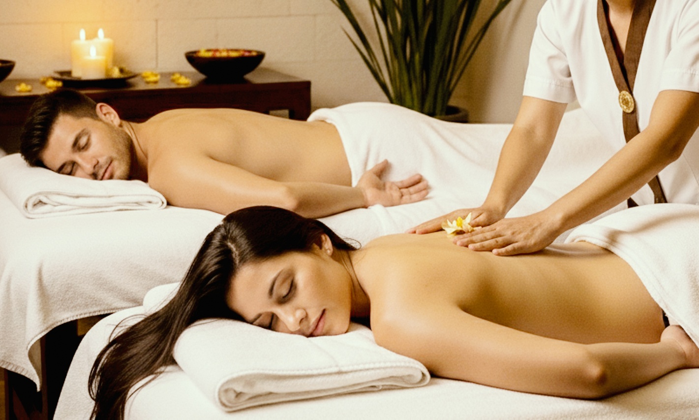 Ritual de masaje en pareja de 50 minutos