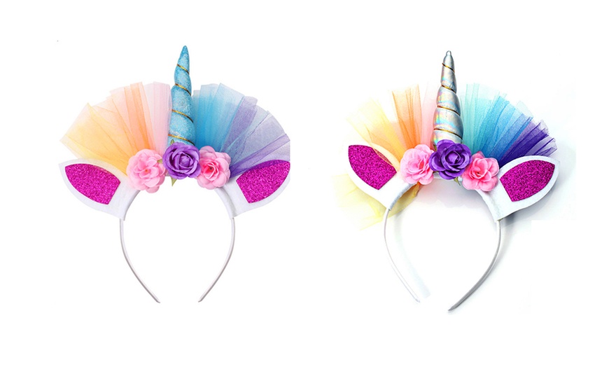 Image 1: Unicorn Kids' Hair Bands