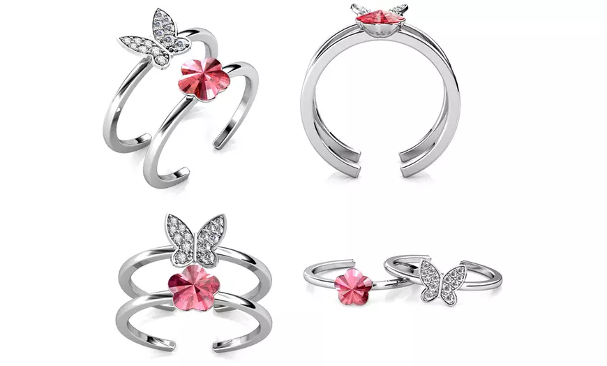 Image 39: Selectie ringen met kristallen