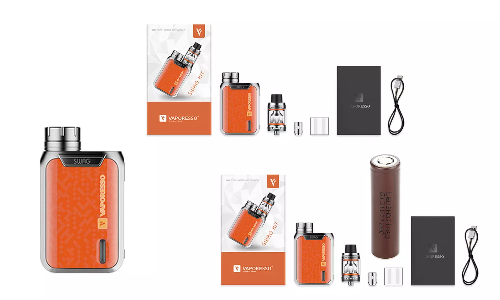 Swag 85W TC Mod, Starter Kit, or Starter Kit with LG Battery from Vaporesso - Primary Image