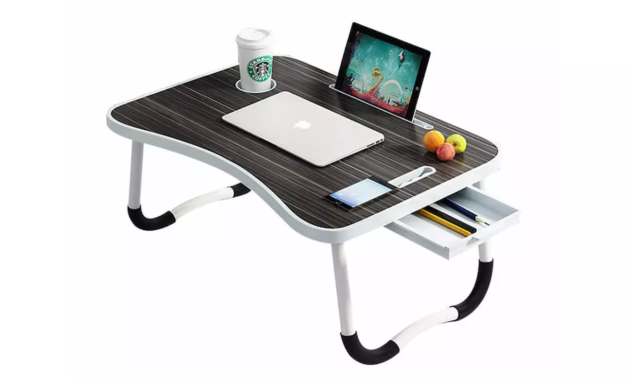 Herzberg Klapptisch mit Becher- und Tablettenhalter