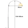 Image 5: Living And Home Arched Floor Lamp with Marble Base