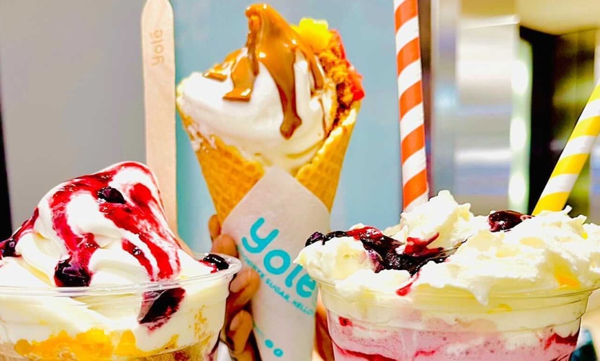 Image 11: Ice Cream, Frozen Yogurt or Bubble Wrap Waffle for 2 at Yolé Ice Cream